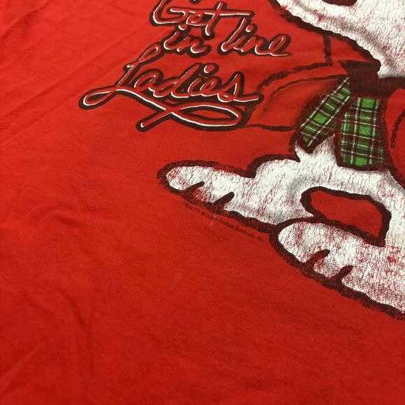 vintage snoopy get in line ladies Christmas t shirt 00s XL - Picture 4 of 5